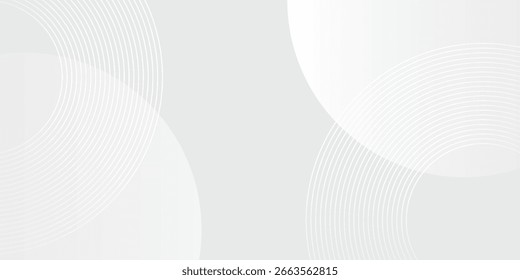 White geometric abstract background overlap layer on bright space with lines effect decoration.