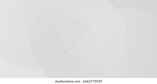 O plano de fundo abstrato geométrico branco sobrepõe a camada no espaço brilhante com a decoração de efeito de linhas. Design moderno