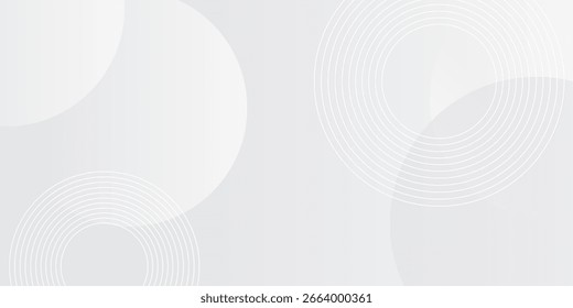 White geometric abstract background overlap layer on bright space with lines effect decoration. Vector Illustration