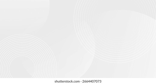 White geometric abstract background overlap layer on bright space with lines effect decoration.