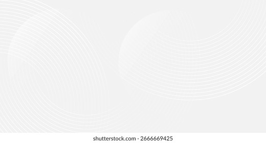 White geometric abstract background overlap layer on bright space texture modern simple art