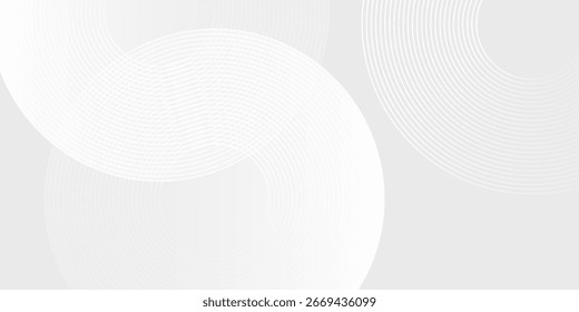 White geometric abstract background overlap layer on bright space with lines abstract