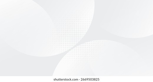 El fondo abstracto geométrico blanco se superpone en el espacio brillante con la decoración del efecto de las líneas. Círculos de elementos de Diseño gráfico modernos