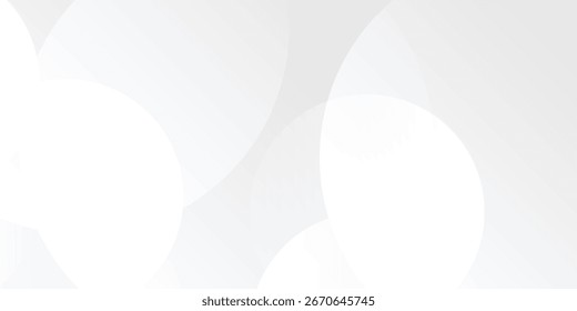 White geometric abstract background overlap layer on bright space with lines effect decoration. Modern graphic design element circles style best seller trending background