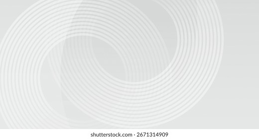 White geometric abstract background overlap layer on bright space with lines effect decoration. 