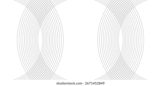 El fondo abstracto geométrico blanco se superpone en el espacio brillante con la decoración del efecto de las líneas. Concepto de estilo de círculos de elementos de Diseño gráfico moderno para