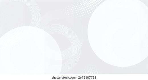 White geometric abstract background overlap layer on bright space with lines effect decoration. Modern graphic design abstract.