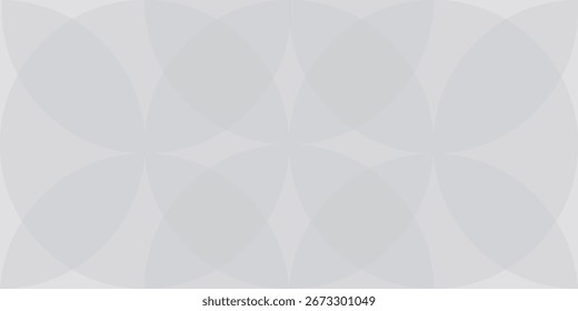 White geometric abstract background overlap layer on bright space with lines effect decoration. Modern graphic design circles style concept for banner.