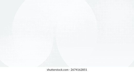 Weiße geometrische abstrakte Hintergrund Überlappungsschicht auf hellen Raum mit Linien Effekt Dekoration. Modernes Grafikdesign, Elementkreise, moderner Hintergrund