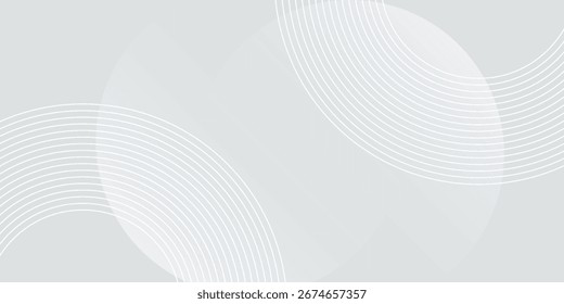 White geometric abstract background overlap layer on bright space with lines effect decoration. vector illustration