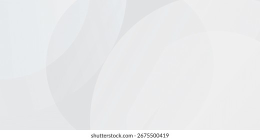 White geometric abstract background overlap layer on bright space with lines effect decoration. Modern graphic design element circles style MODERN BACKGROUND