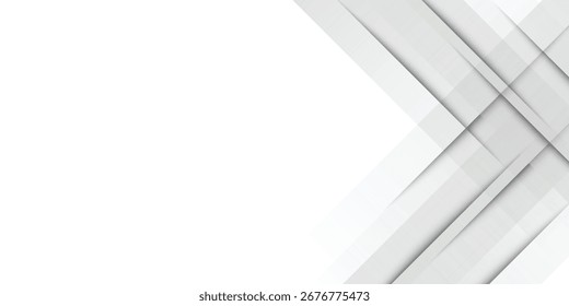 White geometric abstract background overlap layer on bright space with lines effect decoration. Modern graphic design element circles modern 