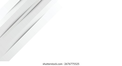 White geometric abstract background overlap layer on bright space with lines effect decoration. Modern graphic design element circles modern 