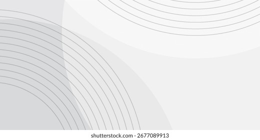 White geometric abstract background overlap layer on bright space with lines effect decoration.
