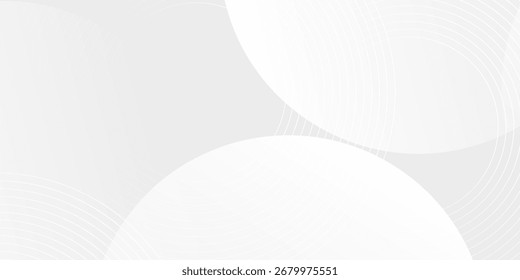 White geometric abstract background overlap layer on bright space with lines effect decoration.