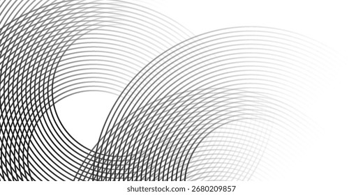 El fondo abstracto geométrico blanco se superpone en el espacio brillante con la decoración del efecto de las líneas. Concepto de estilo de círculos de elementos de Diseño gráfico moderno