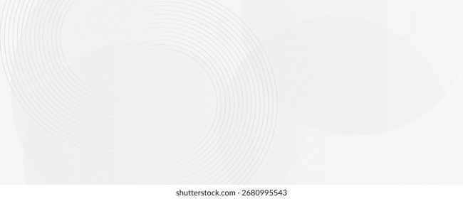 White geometric abstract background overlap layer on bright space with lines effect decoration. 