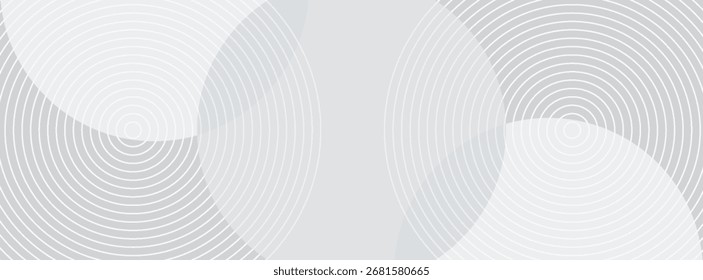 El fondo abstracto geométrico blanco se superpone en el espacio brillante con la decoración del efecto de las líneas. Concepto moderno del estilo de los círculos del elemento del Diseño gráfico para el Anuncio.