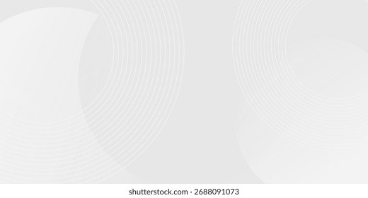 Weiße geometrische abstrakte Hintergrund Überlappungsschicht auf hellen Raum mit Linien Effekt Dekoration.