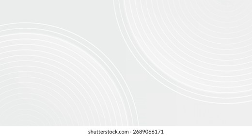 O fundo abstrato geométrico branco sobrepõe a camada no espaço brilhante com linhas simples design de arte moderna. Eps10