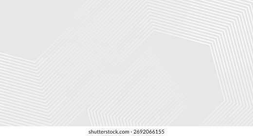 White geometric abstract background overlap layer on bright space with lines effect decoration. modern creative trendy design