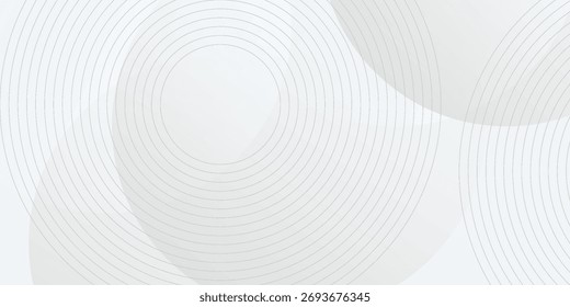 El fondo abstracto geométrico blanco se superpone en el espacio brillante con la decoración del efecto de las líneas. Concepto de estilo de círculos de elementos de Diseño gráfico moderno