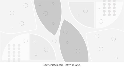 El fondo abstracto geométrico blanco se superpone en el espacio brillante con la decoración del efecto de las líneas. Círculos de elementos de Diseño gráfico modernos