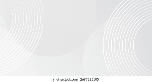 O fundo abstrato geométrico branco sobrepõe a camada no espaço brilhante com a decoração de efeito de linhas. fundo cinza abstrato e branco.