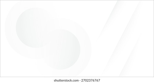 White geometric abstract background overlap layer on bright space with lines effect decoration.