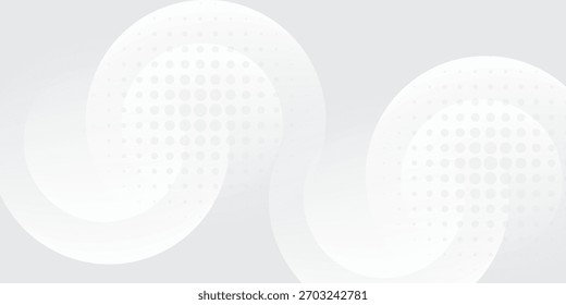 El fondo abstracto geométrico blanco se superpone en el espacio brillante con la decoración del efecto de las líneas. Círculos de elementos de Diseño gráfico modernos