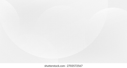 O plano de fundo abstrato geométrico branco sobrepõe a camada no espaço brilhante com a decoração de efeito de linhas. Círculos de elementos gráficos modernos