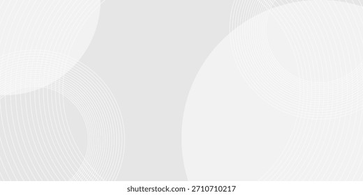 El fondo abstracto geométrico blanco se superpone en el espacio brillante con la decoración del efecto de las líneas. Concepto moderno del estilo de los círculos del elemento del Diseño gráfico para el Anuncio.