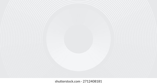 El fondo abstracto geométrico blanco se superpone en el espacio brillante con la decoración del efecto de las líneas. Concepto moderno del estilo de los círculos del elemento de Diseño gráfico para el Anuncio, Artes vectoriales modernos