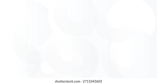 El fondo abstracto geométrico blanco se superpone a la capa en el espacio brillante con la decoración del efecto de las líneas. . Concepto de tecnología futurista.  
Ilustración vectorial   Para el Anuncio, Fondo de pantalla, cubierta 