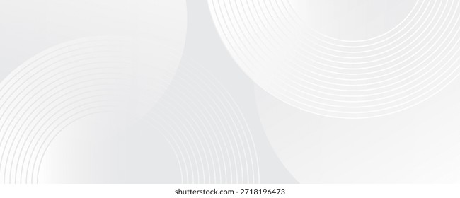 O plano de fundo abstrato geométrico branco sobrepõe a camada no espaço brilhante com a decoração de efeito de linhas.