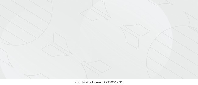 El fondo abstracto geométrico blanco se superpone en el espacio brillante con la decoración del efecto de las líneas. Concepto moderno del estilo de los círculos del elemento de Diseño gráfico para el Anuncio, Artes vectoriales modernos