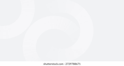 Weiße geometrische abstrakte Hintergrund Überlappungsschicht auf hellen Raum mit Linien Effekt Dekoration. Modernes Grafikdesign Element Kreise Stil Konzept für Banner, moderne Vektorgrafiken