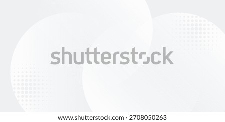 White geometric abstract background overlap layer on bright space with lines effect decoration. Modern graphic design element circles