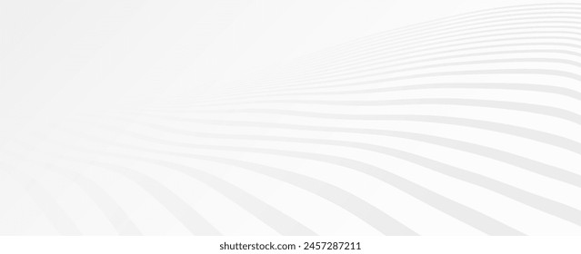 White geometric abstract background overlapping layers on bright space with line effect decoration. Circle style concept modern graphic design element for banner, flyer, card. vector