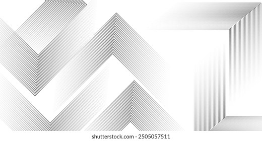 Fondo abstracto geométrico blanco que se superpone capas en el espacio brillante con la decoración del efecto de línea. Concepto de estilo de círculo elemento de Diseño gráfico moderno moderno abstracto