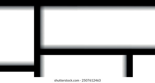 White geometric abstract background with overlapping layers on bright space with line effect decoration. vector
