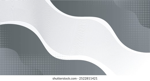 Fundo abstrato geométrico branco sobrepondo camadas no espaço brilhante com decoração de efeito de linha. Conceito de estilo de círculo elemento de design gráfico moderno para banner, folheto, cartão. vetor