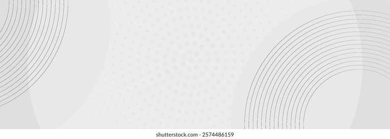 White geometric abstract background overlapping layers on bright space with line effect decoration, vector illustration.