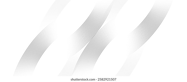 White geometric abstract background overlapping layers on bright space with line effect decoration. Circle style concept modern graphic design element for banner, flyer, card. vector
