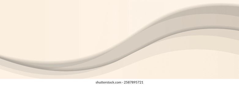 White geometric abstract background overlapping layers on bright space with wave decoration.minimalist modern graphic design element for banner, flyer, card or brochure cover.