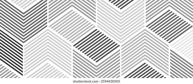 White geometric abstract background overlapping layers on bright space with line effect decoration. Circle style concept modern graphic design element for banner, flyer, card. vector