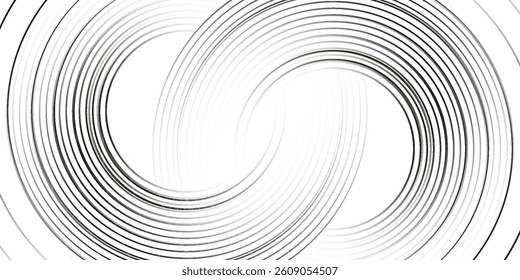 White geometric abstract background overlapping layers on bright space with line effect decoration. Circle style concept modern graphic design element for banner, flyer