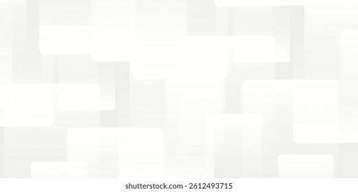 white geometric abstract background overlapping layers on bright space with round rhombus effect decoration