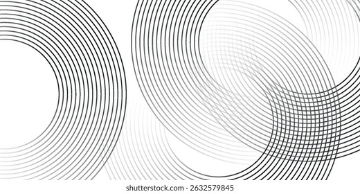 Weiße geometrische abstrakte Hintergrund überlappende Schichten auf hellem Raum mit Linie Effekt Dekoration. Circle style concept moderne grafische design vektor eps10