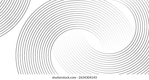 Fondo abstracto geométrico blanco que se superpone capas en el espacio brillante con la decoración del efecto de línea. Elemento de Diseño gráfico moderno del concepto del estilo del círculo para el Anuncio, volante, tarjeta.
